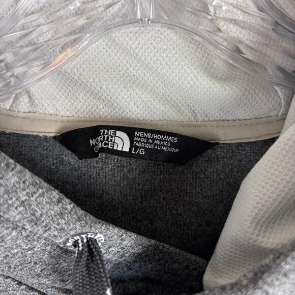 The North Face Mens Half Dome Grey Hoodie Size Large Sweatshirt Pullover - Picture 3 of 7